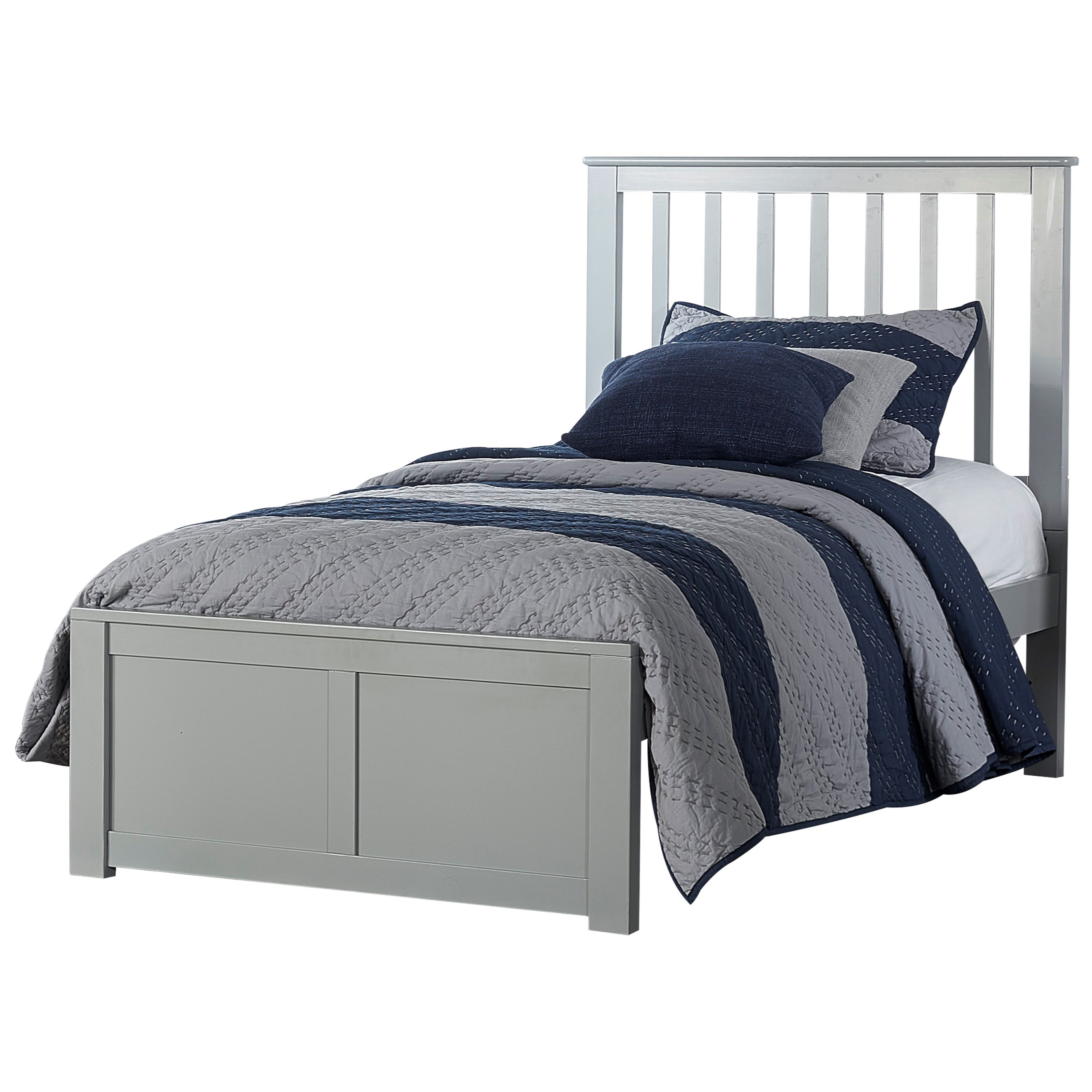 NE Kids Schoolhouse 4.0 Twin Mission Bed Darvin Furniture Platform